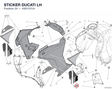 STICKER DUCATI LH 4381I101A diagram position