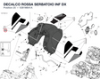 DECALCO ROSSA SERBATOIO INF DX 4381M841A diagram position
