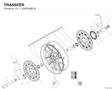 TRANSFER 4381N061A diagram position