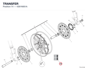 TRANSFER 4381N061A diagram position