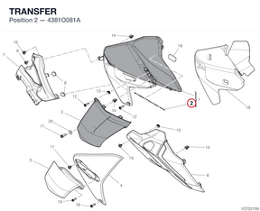 TRANSFER 4381O081A diagram position