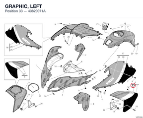 GRAPHIC, LEFT 43820071A diagram position