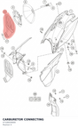 Diagram preview: CARBURETOR CONNECTING (47106026000)