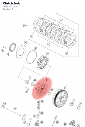 Diagram preview: Clutch hub (79332002000)