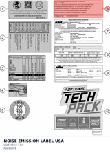 Diagram preview: NOISE EMISSION LABEL USA (LI24-A610-13A)