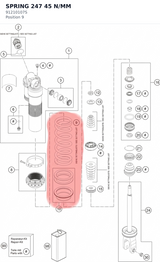 Diagram preview: SPRING 247 45 N/MM (91210107S)