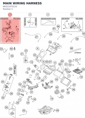 Diagram preview: MAIN WIRING HARNESS (60311075233)
