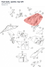 Diagram preview: Fuel tank, spoiler, top left (A60708050030)