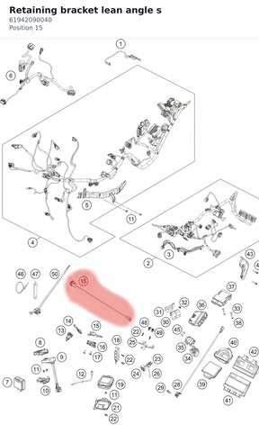 Diagram preview: Retaining bracket lean angle s (61942090040)