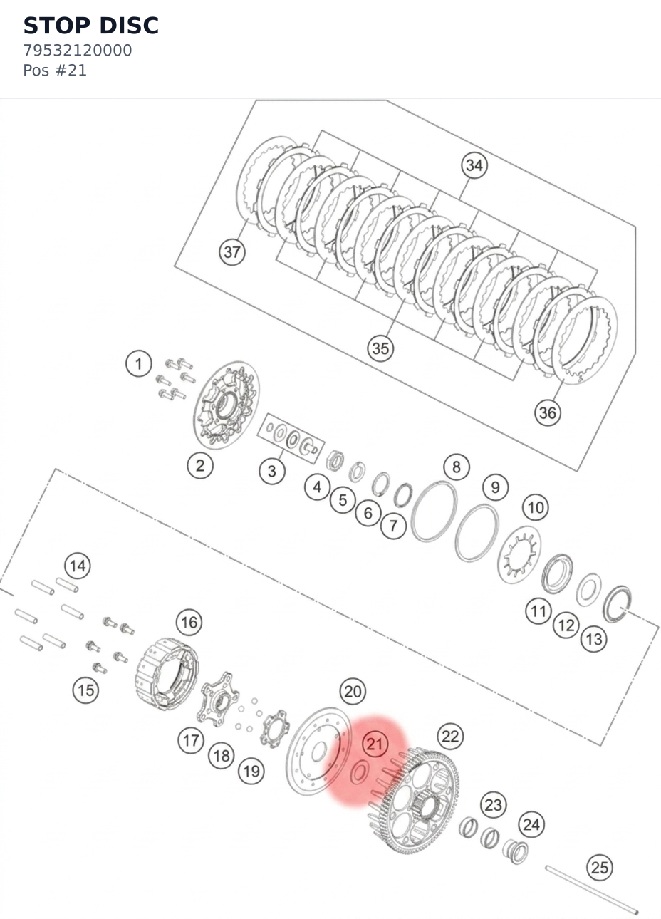 Diagram preview: STOP DISC (79532120000)