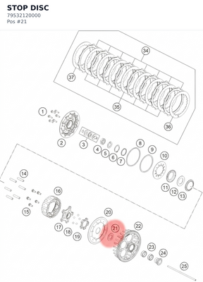 Diagram preview: STOP DISC (79532120000)