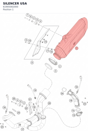 Diagram preview: SILENCER USA (61905082000)