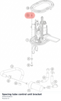 Diagram preview: Spacing tube control unit bracket (93041029010)