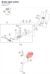 Diagram preview: Brake light switch (63711051000)