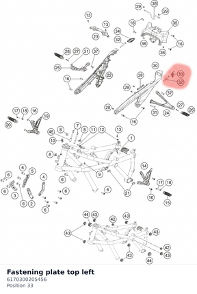 Diagram preview: Fastening plate top left (6170300205456)