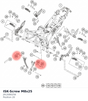Diagram preview: ISK-Screw M8x25 (J912080256)