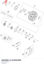 Diagram preview: WASHER 15,2X30X2MM (90110087000)
