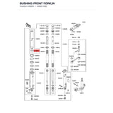 Kawasaki OEM – BUSHING-FRONT FORK,IN product image