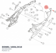 Diagram preview: DOWEL 10X8,2X10 (46230023000)