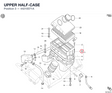 UPPER HALF-CASE