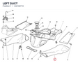 LEFT DUCT 44210271C diagram position