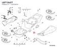 LEFT DUCT 44210401A diagram position