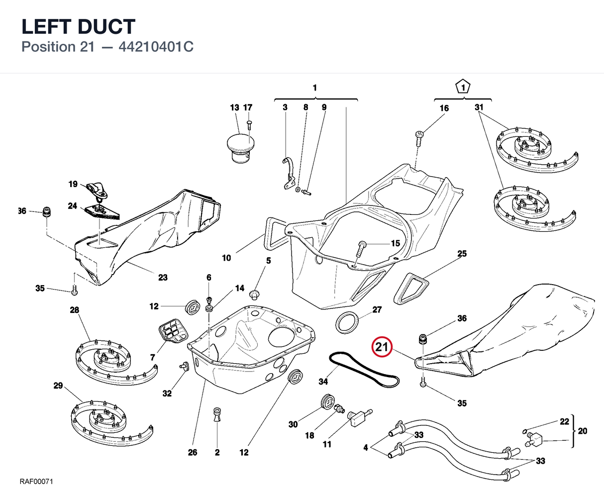 LEFT DUCT