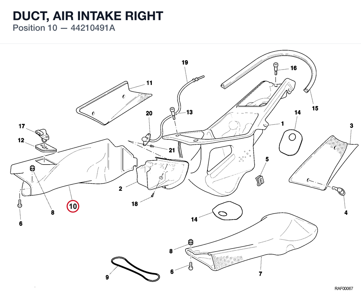 DUCT, AIR INTAKE RIGHT