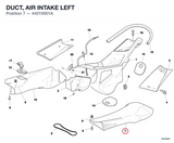 DUCT, AIR INTAKE LEFT
