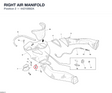 RIGHT AIR MANIFOLD 44210882A diagram position