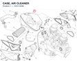 CASE, AIR CLEANER 44211393B diagram position