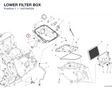 LOWER FILTER BOX 44219452A diagram position
