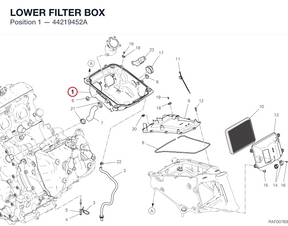 LOWER FILTER BOX 44219452A diagram position