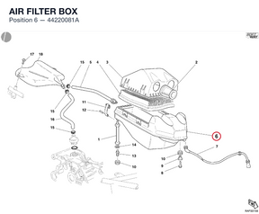 AIR FILTER BOX 44220081A diagram position