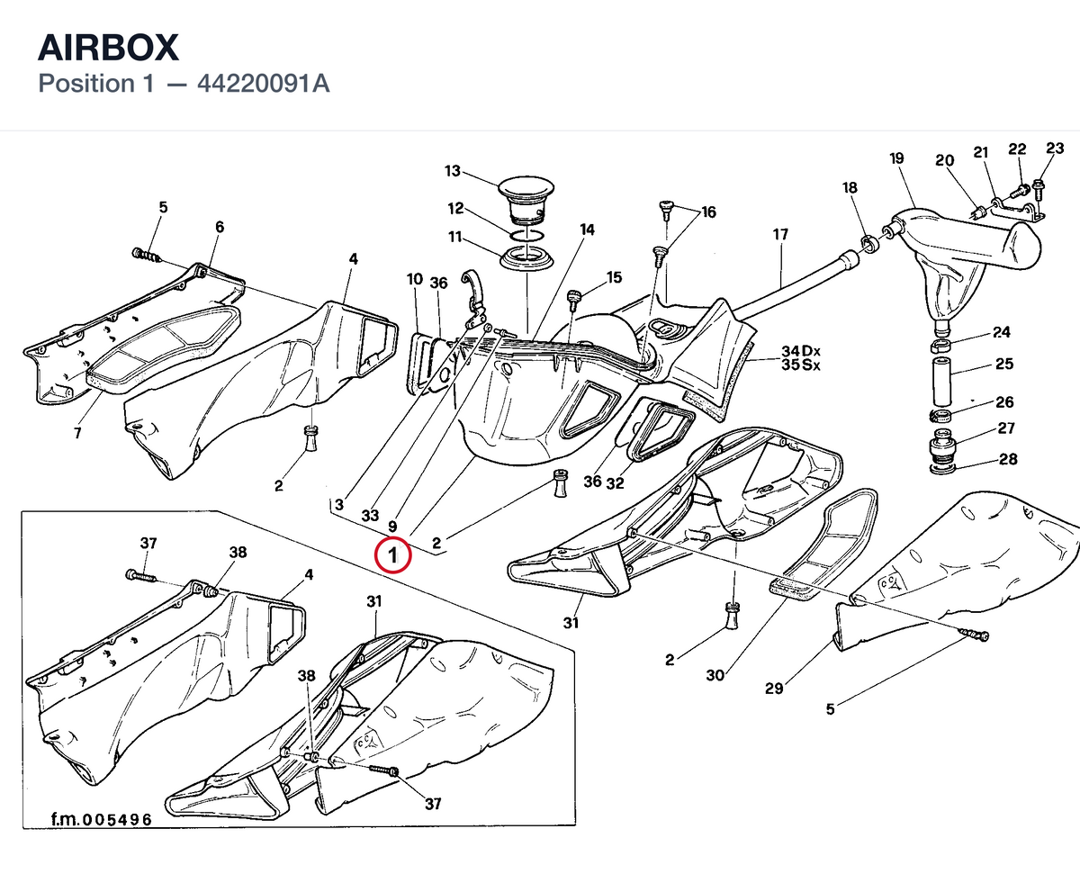 AIRBOX 44220091A diagram position