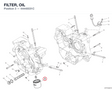 FILTER, OIL 44440031C diagram position