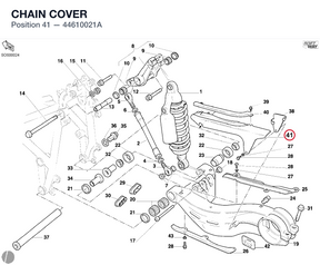 CHAIN COVER 44610021A diagram position