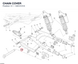 CHAIN COVER 44610131A diagram position
