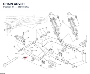 CHAIN COVER 44610131A diagram position