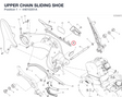 UPPER CHAIN SLIDING SHOE 44610201A diagram position