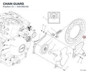 CHAIN GUARD 44610901AA diagram position