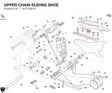 UPPER CHAIN SLIDING SHOE