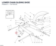 LOWER CHAIN SLIDING SHOE 44710312A diagram position