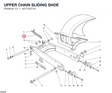 UPPER CHAIN SLIDING SHOE