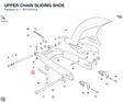 UPPER CHAIN SLIDING SHOE 44710431A diagram position