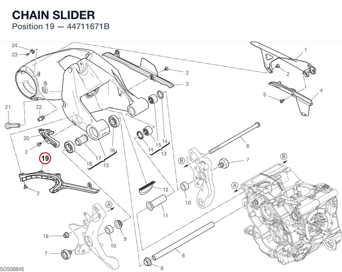 CHAIN SLIDER 44711671B diagram position