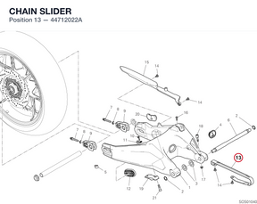 CHAIN SLIDER 44712022A diagram position
