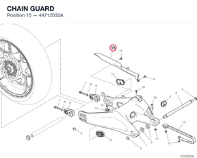 CHAIN GUARD 44712032A diagram position
