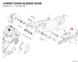 LOWER CHAIN SLIDING SHOE 44712271B diagram position