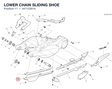 LOWER CHAIN SLIDING SHOE 44712281A diagram position